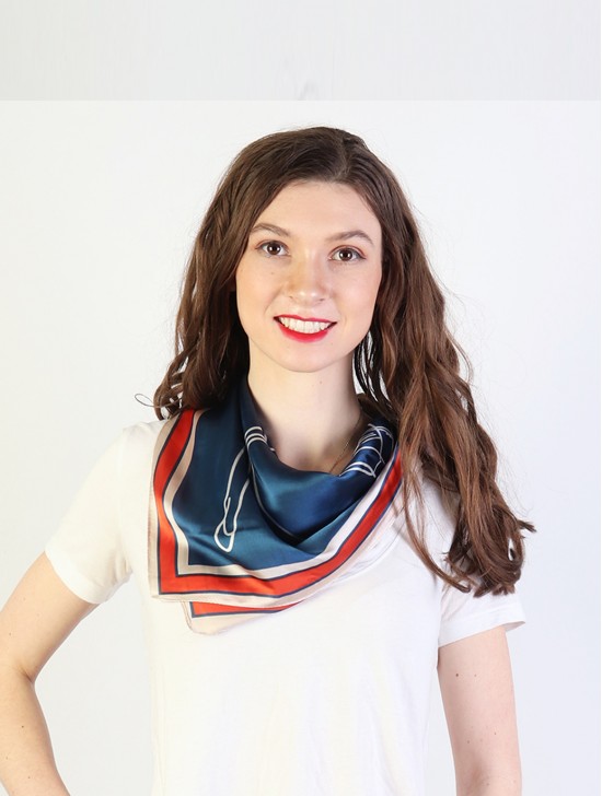 Bambi Print Fashion Square Scarf